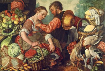 Woman Selling Vegetables, 1567 by Joachim Beuckelaer